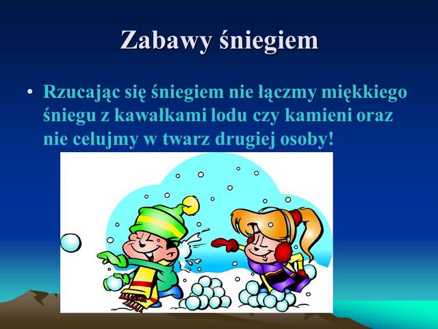 BEZPIECZNIE NA ŚNEIGU